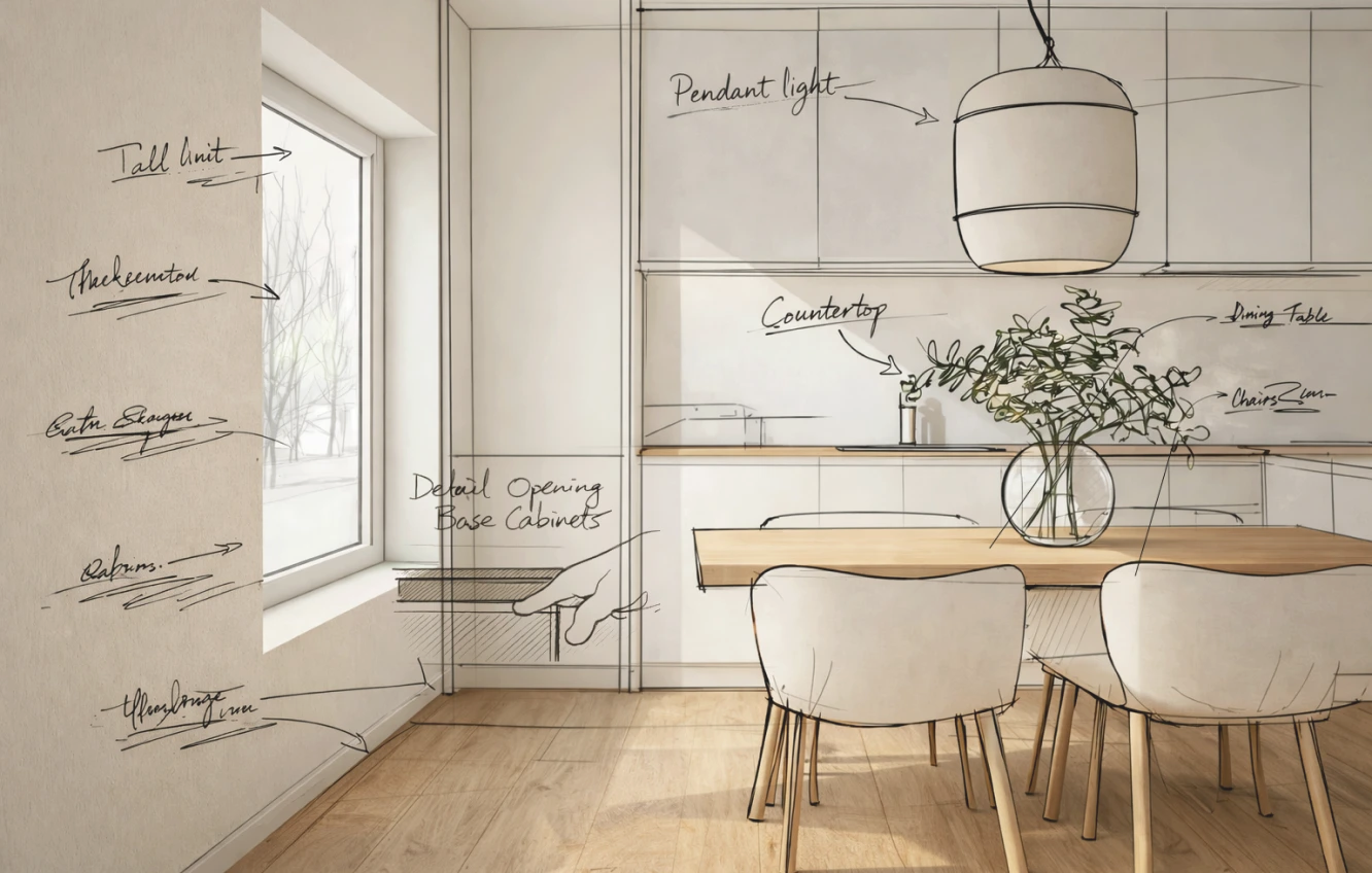 Zadání a analýza – vizualizace interiéru