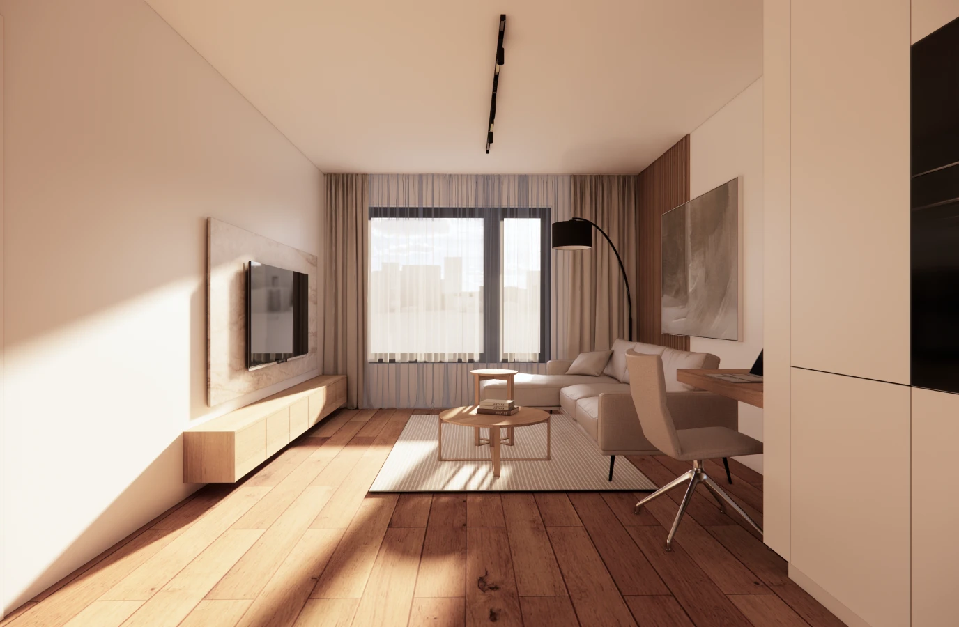 Byt 3kk – obývací pokoj