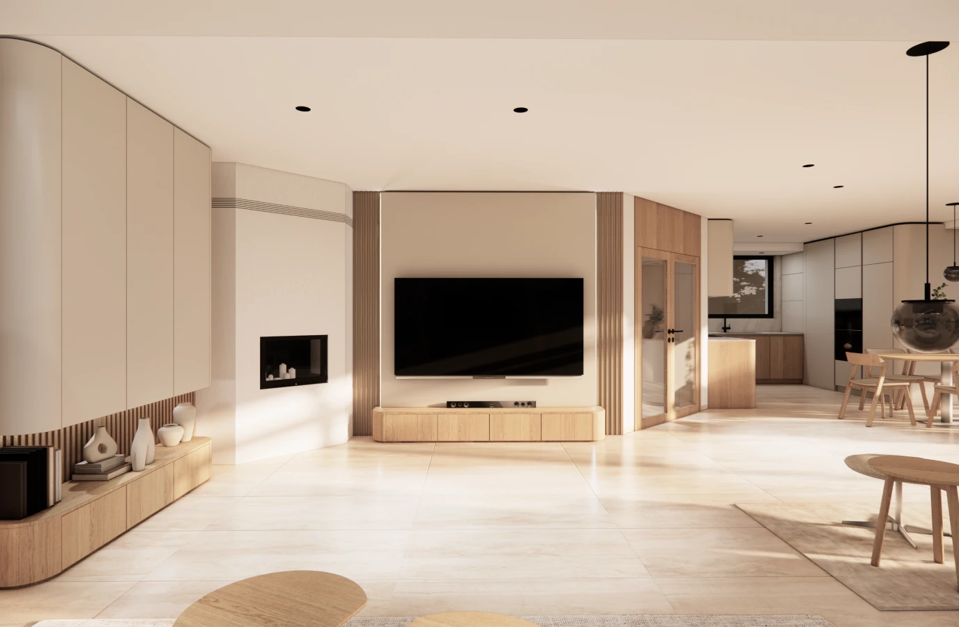 Rodinný dům – velký obývací pokoj