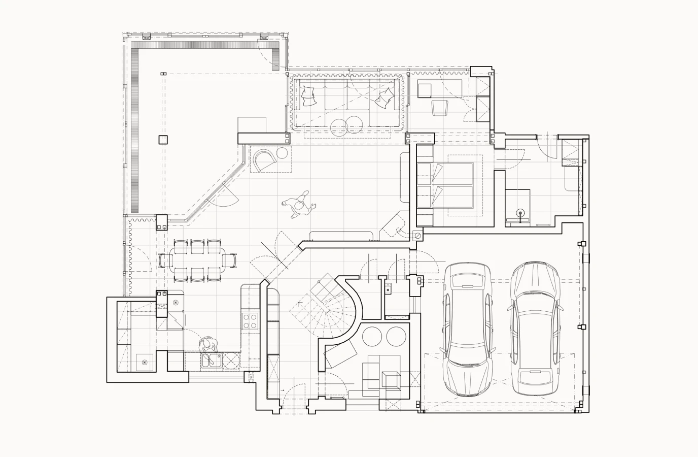 Rodinný dům – půdorys přízemí