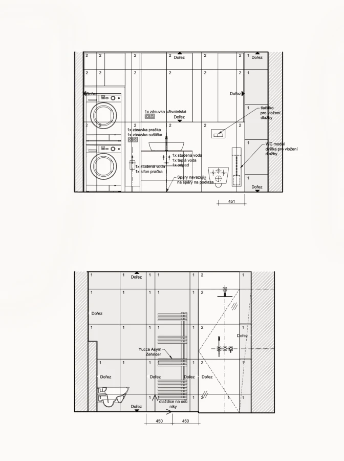 Rodinný dům – půdorys detail