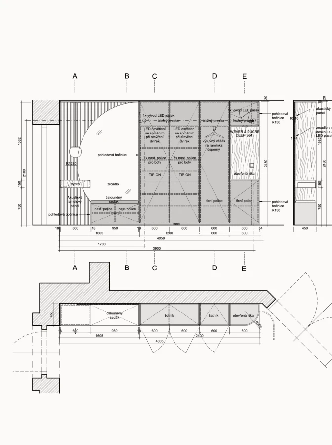 Rodinný dům – půdorys podlaží