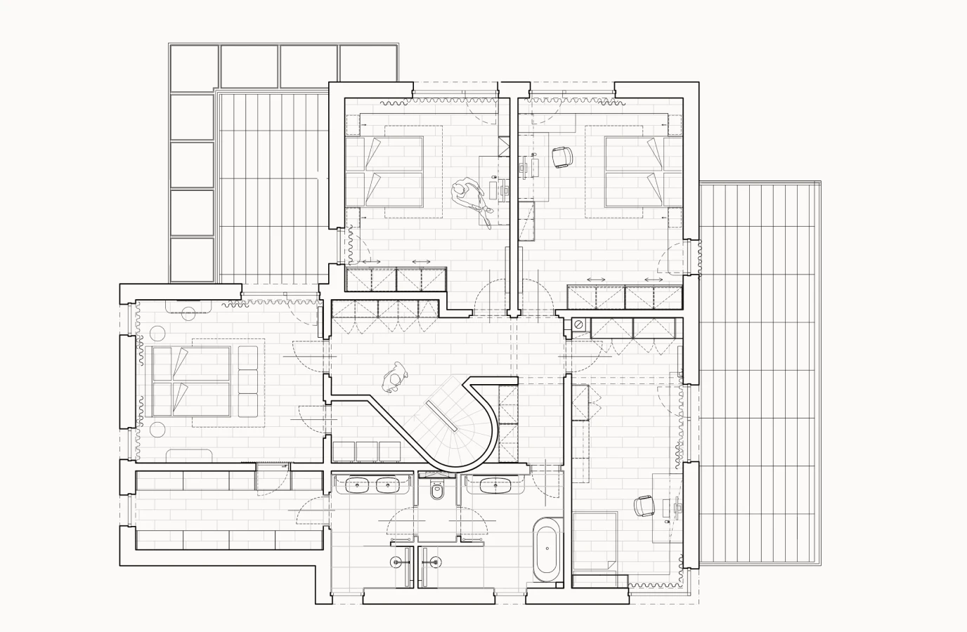 Rodinný dům – půdorys pohled