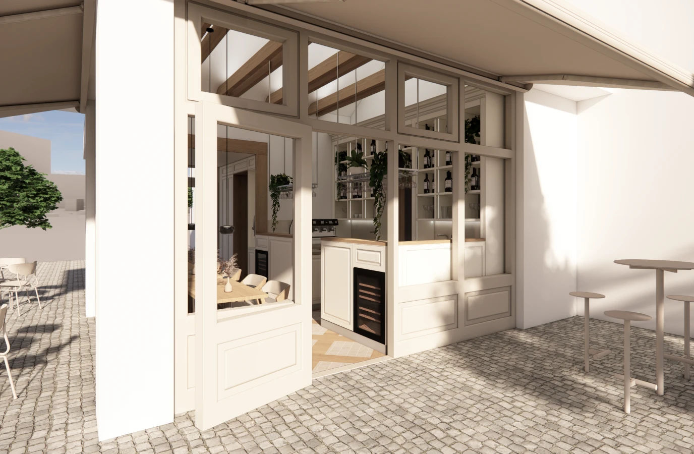 Vinárna – exteriér / terasa