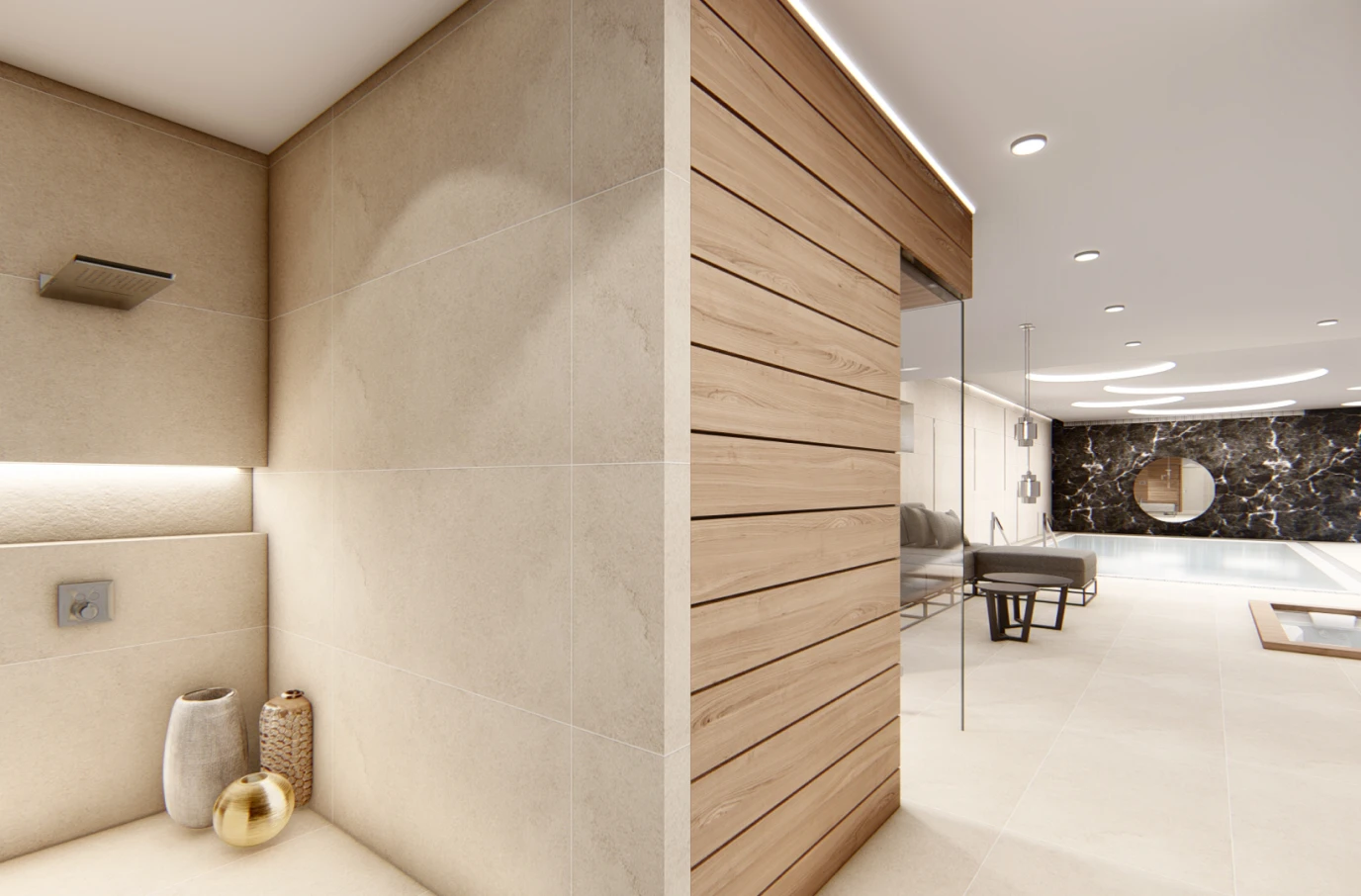 Wellness – sauna detail